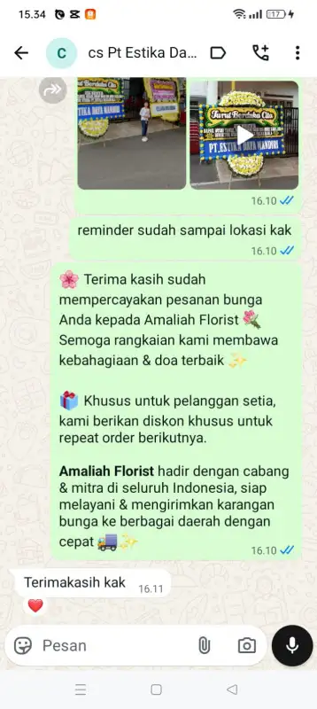 Testimonial Papan Bunga duka GOWA